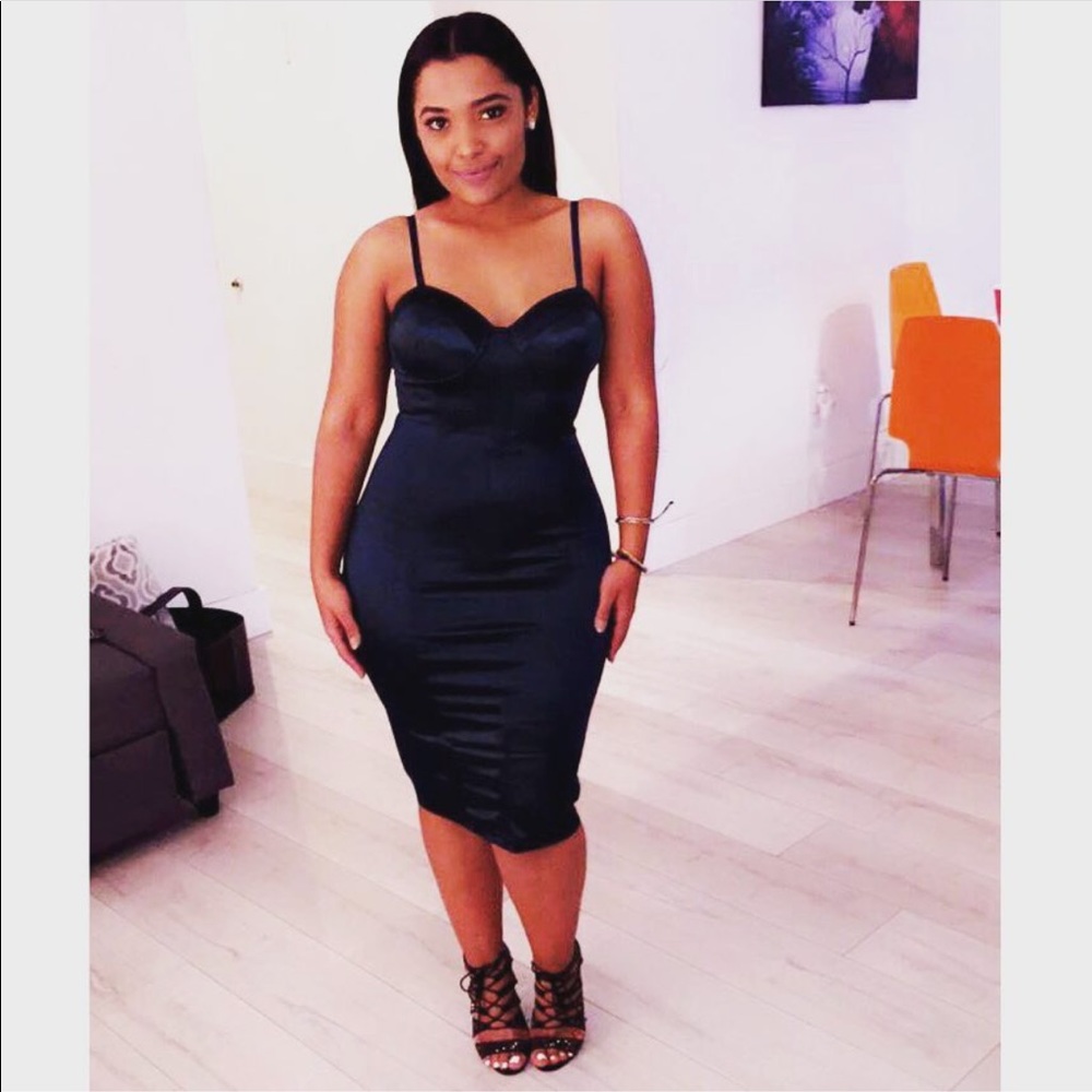 Green Satin Midi (M)